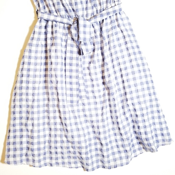 NWT 11•1•Tyhlo Kinsey Gingham Off Shoulder Dress - Picture 7 of 8